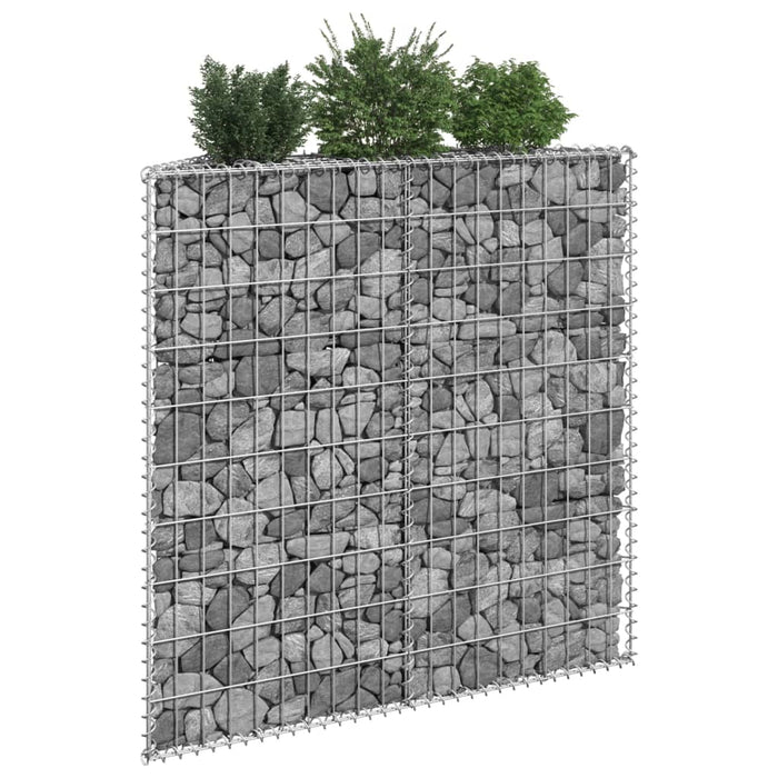 Strat înălțat gabion trapez, 100x20x100 cm, oțel galvanizat - WALTI WALTI