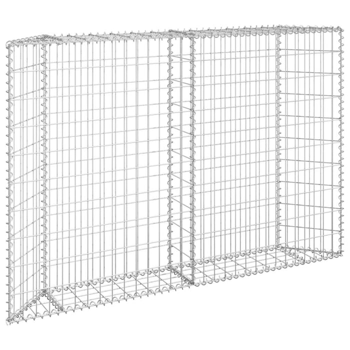 Strat înălțat gabion trapez, 150x20x100 cm, oțel galvanizat - WALTI WALTI