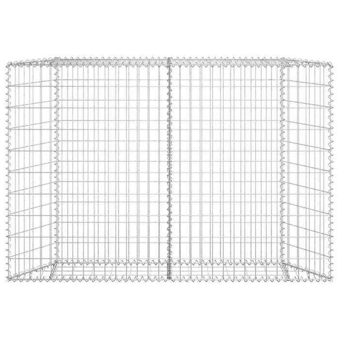 Strat înălțat gabion trapez, 150x20x100 cm, oțel galvanizat - WALTI WALTI