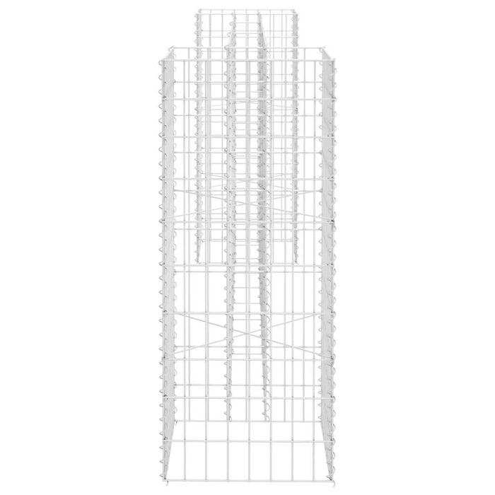 Jardinieră gabion în formă de H, 260 x 40 x 100 cm, sârmă oțel - WALTI WALTI