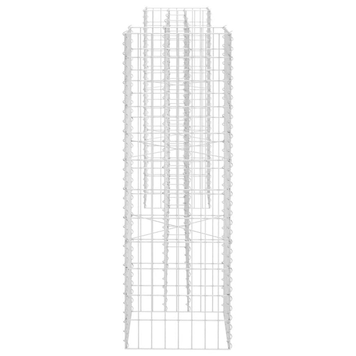 Jardinieră gabion în formă de H, sârmă oțel, 260 x 40 x 120 cm - WALTI WALTI