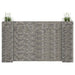 Jardinieră gabion în formă de H, sârmă oțel, 260 x 40 x 150 cm - WALTI WALTI