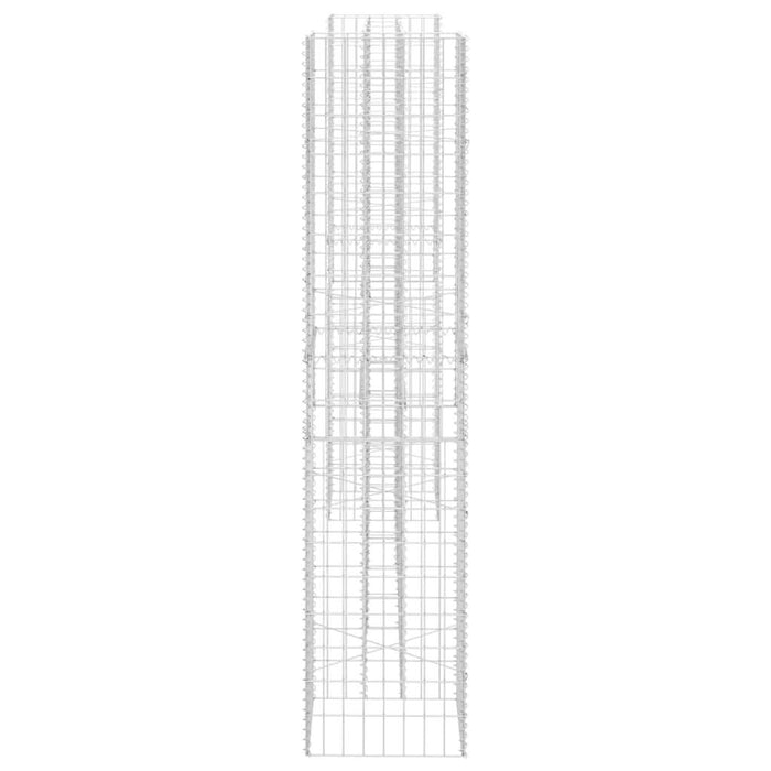 Jardinieră gabion în formă de H, 260 x 40 x 180 cm, sârmă oțel - WALTI WALTI