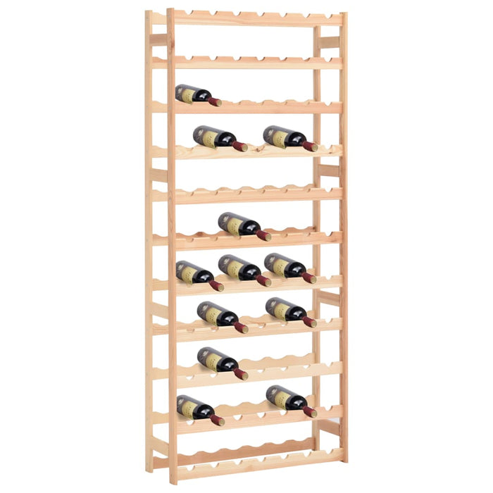 Suport pentru sticle de vin, 77 sticle, lemn de pin WALTI