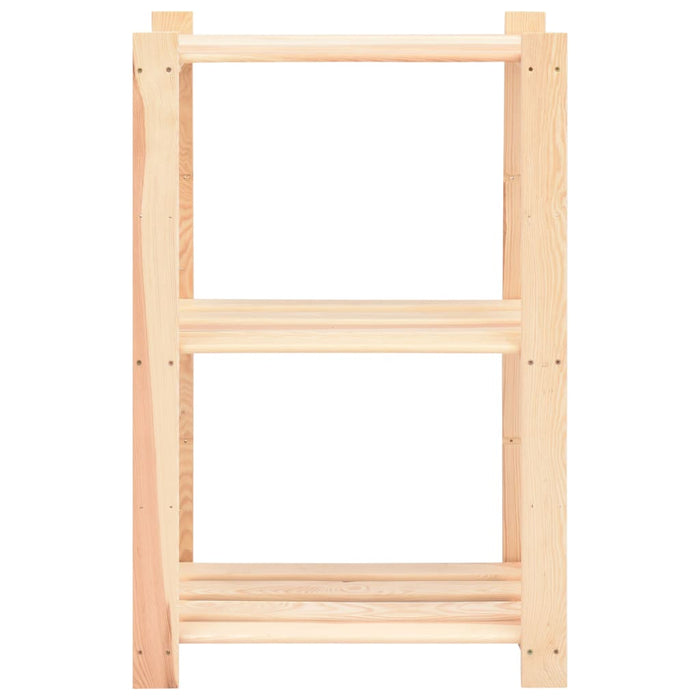 Raft depozitare 3 niveluri, 60x38x90 cm lemn masiv pin, 150 kg - WALTI WALTI