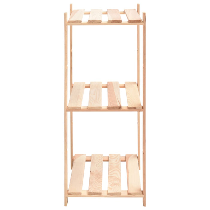 Raft depozitare 3 niveluri, 60x38x90 cm lemn masiv pin, 150 kg - WALTI WALTI