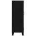Dulap birou cu uși de plasă negru 75x40x120 cm oțel industrial - WALTI WALTI