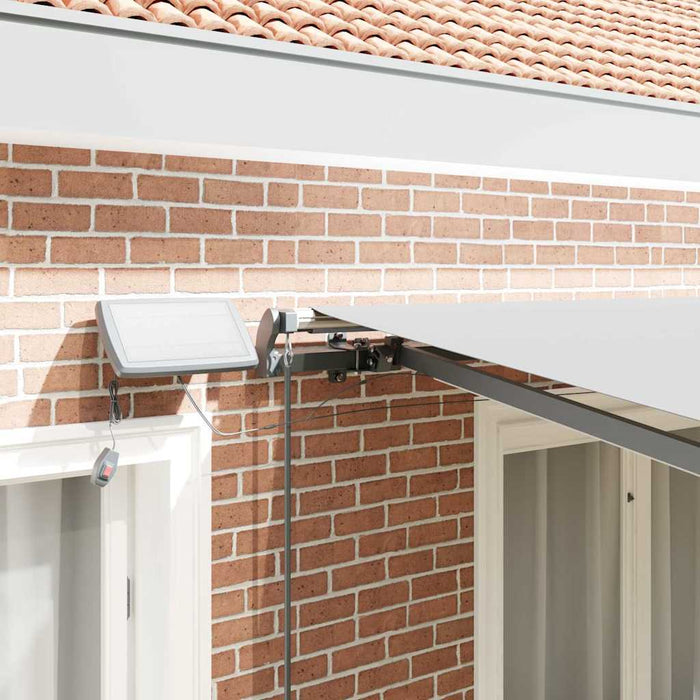 Cadru de copertină cu Manual Antracit 3,5 x 2,5 m Aluminiu WALTI