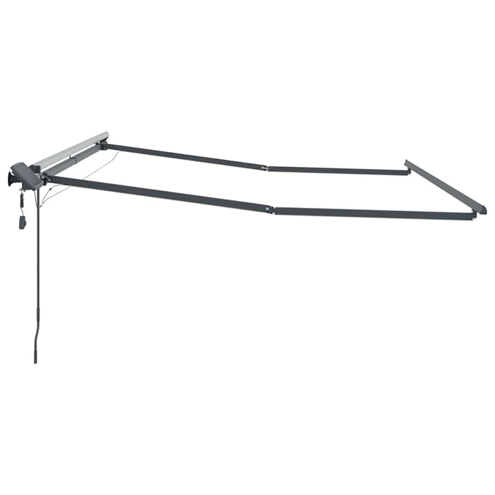 Cadru de copertină cu Manual Antracit 3,5 x 2,5 m Aluminiu WALTI