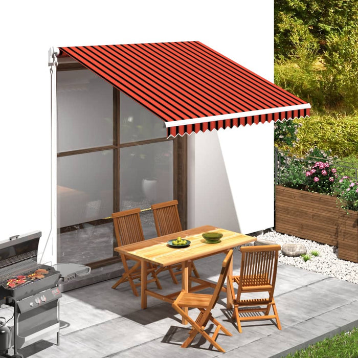 Pânză de copertină, portocaliu și maro, 3 x 2,5 m - WALTI WALTI