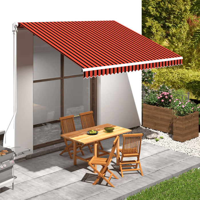 Pânză de copertină, portocaliu și maro, 4 x 3 m - WALTI WALTI