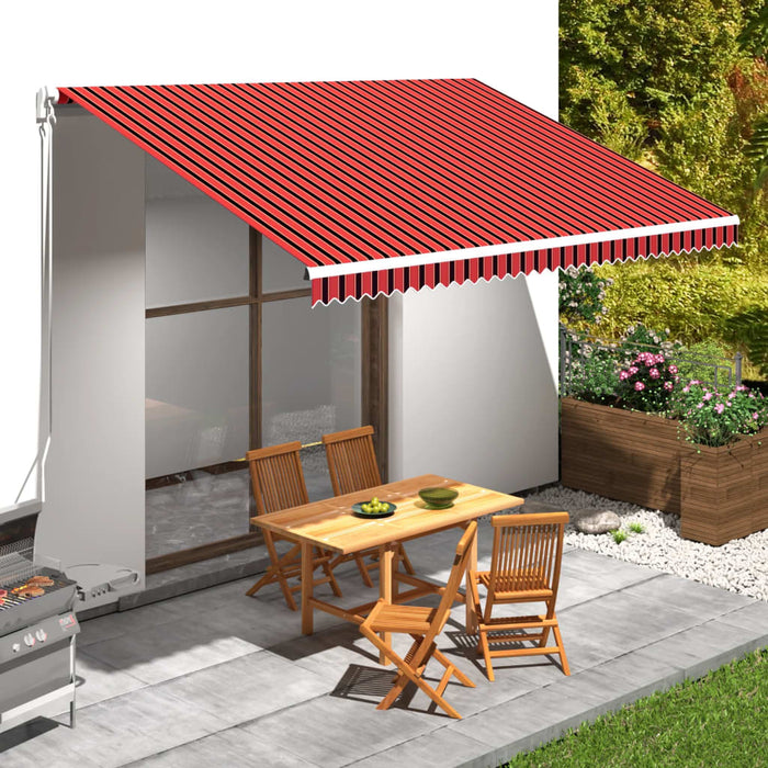 Pânză de copertină, portocaliu și maro, 4,5 x 3 m - WALTI WALTI