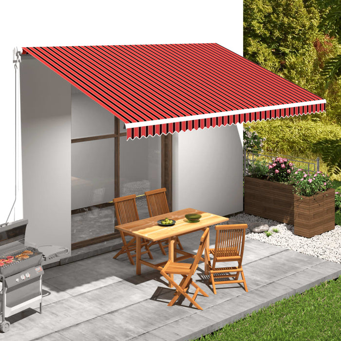 Pânză de copertină, portocaliu și maro, 5 x 3 m - WALTI WALTI