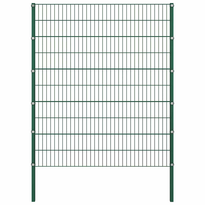 Panou de gard cu stâlpi din fier, verde, 867x200 cm WALTI