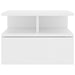 Noptiere suspendate, 2 buc., alb, 40x31x27 cm, lemn prelucrat - WALTI WALTI