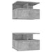 Noptiere suspendate 2 buc. gri beton 40x31x27 cm lemn prelucrat - WALTI WALTI