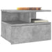 Noptiere suspendate 2 buc. gri beton 40x31x27 cm lemn prelucrat - WALTI WALTI