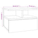Noptiere suspendate 2 buc. gri beton 40x31x27 cm lemn prelucrat - WALTI WALTI
