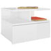 Noptiere suspendate, 2 buc., alb extralucios, 40x31x27 cm - WALTI WALTI