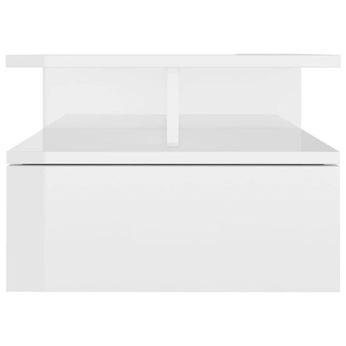 Noptiere suspendate, 2 buc., alb extralucios, 40x31x27 cm - WALTI WALTI