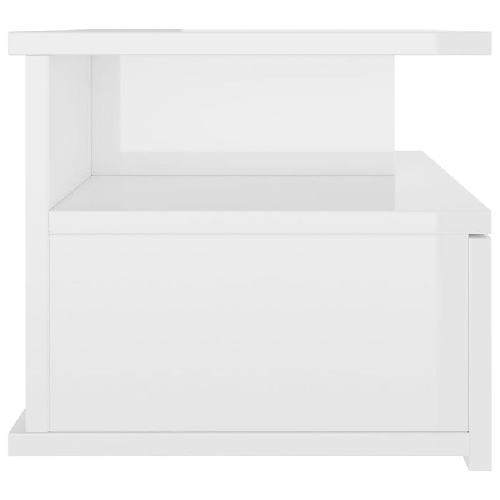 Noptiere suspendate, 2 buc., alb extralucios, 40x31x27 cm - WALTI WALTI