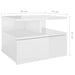 Noptiere suspendate, 2 buc., alb extralucios, 40x31x27 cm - WALTI WALTI