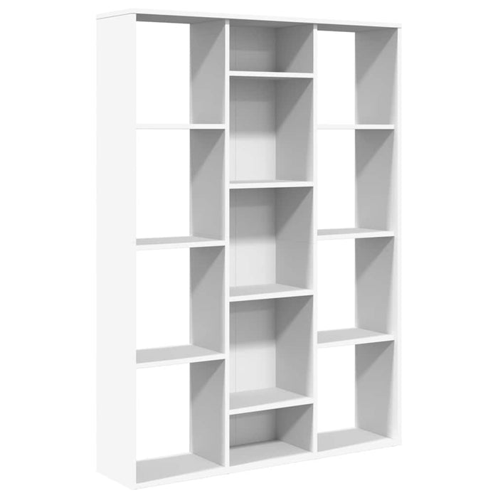 Separator cameră/Bibliotecă, alb, 100x24x140 cm, lemn prelucrat - WALTI WALTI