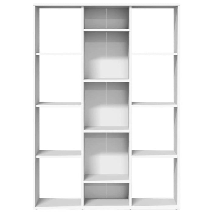 Separator cameră/Bibliotecă, alb, 100x24x140 cm, lemn prelucrat - WALTI WALTI