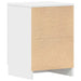 Noptiere, 2 buc., alb, 38x35x56 cm, lemn prelucrat - WALTI WALTI