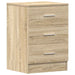 Noptiere, 2 buc., stejar sonoma, 38x35x56 cm, lemn prelucrat - WALTI WALTI