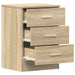 Noptiere, 2 buc., stejar sonoma, 38x35x56 cm, lemn prelucrat - WALTI WALTI
