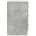 Noptieră, gri beton, 38x35x56 cm, lemn prelucrat - WALTI WALTI