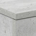Noptieră, gri beton, 38x35x56 cm, lemn prelucrat - WALTI WALTI