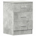 Noptiere, 2 buc., gri beton, 38x35x56 cm, lemn prelucrat - WALTI WALTI