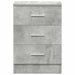 Noptiere, 2 buc., gri beton, 38x35x56 cm, lemn prelucrat - WALTI WALTI