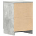 Noptiere, 2 buc., gri beton, 38x35x56 cm, lemn prelucrat - WALTI WALTI