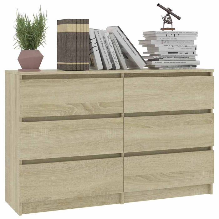 Dulap, stejar Sonoma, 120x35x76 cm, lemn prelucrat WALTI