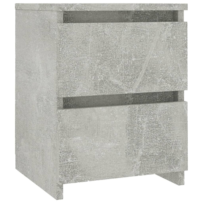 Noptieră, gri beton, 30x30x40 cm, lemn prelucrat - WALTI WALTI