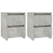 Noptiere, 2 buc., gri beton, 30x30x40 cm, lemn prelucrat - WALTI WALTI