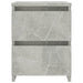 Noptiere, 2 buc., gri beton, 30x30x40 cm, lemn prelucrat - WALTI WALTI