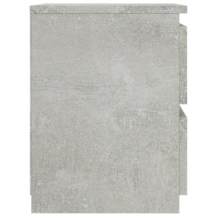 Noptiere, 2 buc., gri beton, 30x30x40 cm, lemn prelucrat - WALTI WALTI