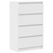 Dulap, alb, 60x35x98,5 cm, lemn compozit - WALTI WALTI