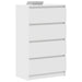 Dulap, alb, 60x35x98,5 cm, lemn compozit - WALTI WALTI