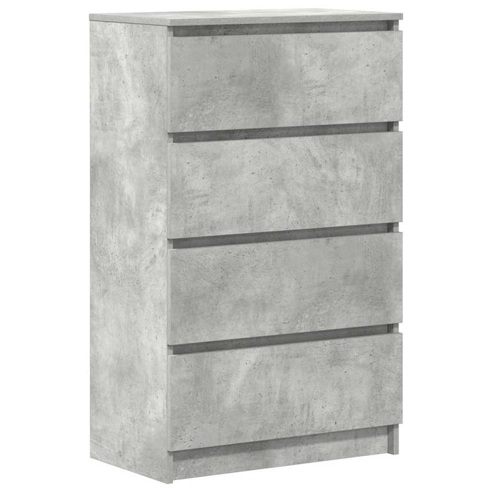 Dulap, gri beton, 60x35x98,5 cm, lemn prelucrat - WALTI WALTI