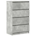 Dulap, gri beton, 60x35x98,5 cm, lemn prelucrat - WALTI WALTI