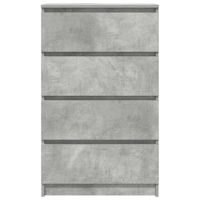 Dulap, gri beton, 60x35x98,5 cm, lemn prelucrat - WALTI WALTI