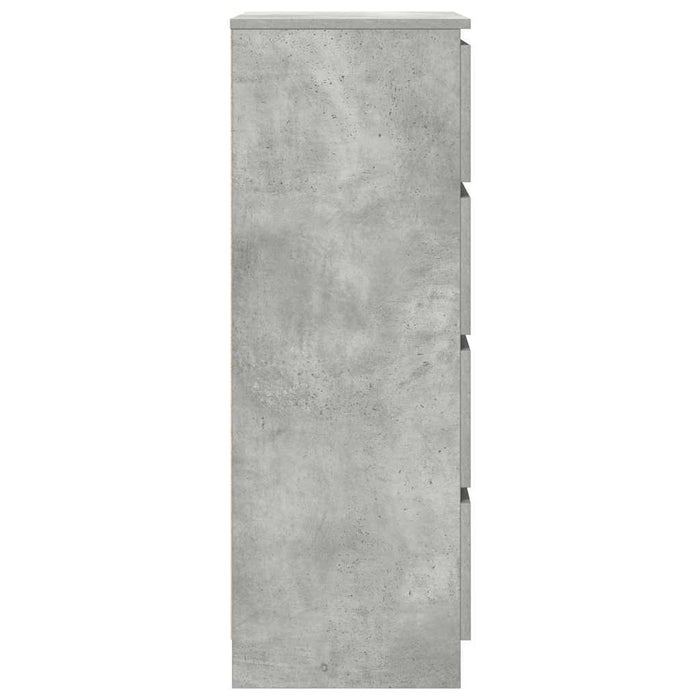 Dulap, gri beton, 60x35x98,5 cm, lemn prelucrat - WALTI WALTI