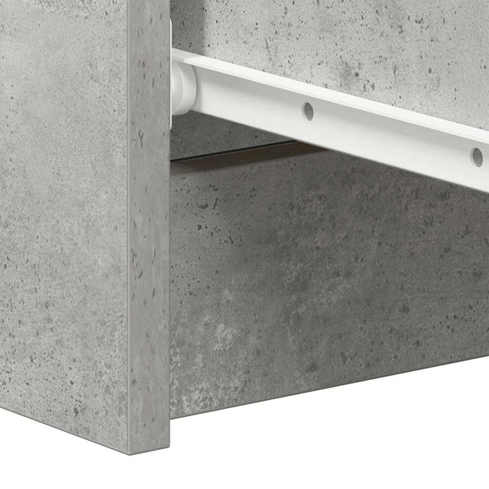 Dulap, gri beton, 60x35x98,5 cm, lemn prelucrat - WALTI WALTI