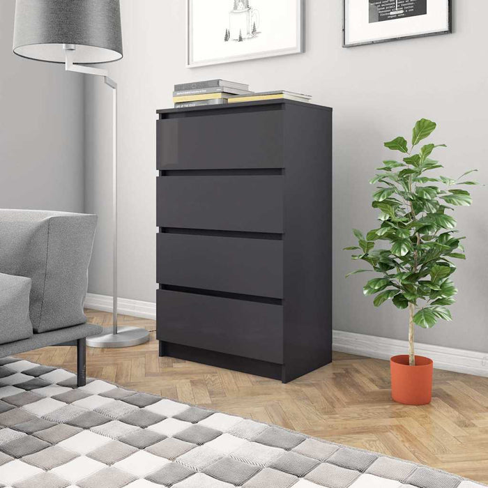 Dulap, gri extralucios, 60x35x98,5 cm, lemn prelucrat WALTI