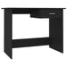 Birou, negru, 100x50x76 cm, lemn prelucrat - WALTI WALTI